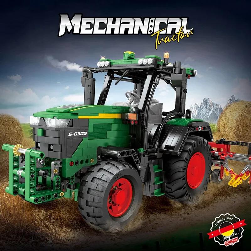 Kids Education Free App - 1664PCS Agricultural Tractor Building Blocks Rc