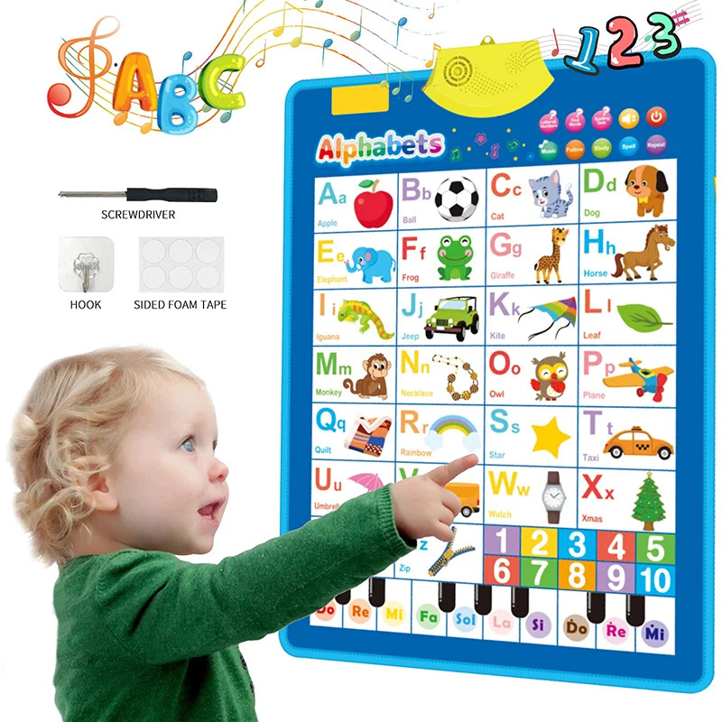 Kids Educational Posters - Electronic English Alphabet Wall Chart Talking