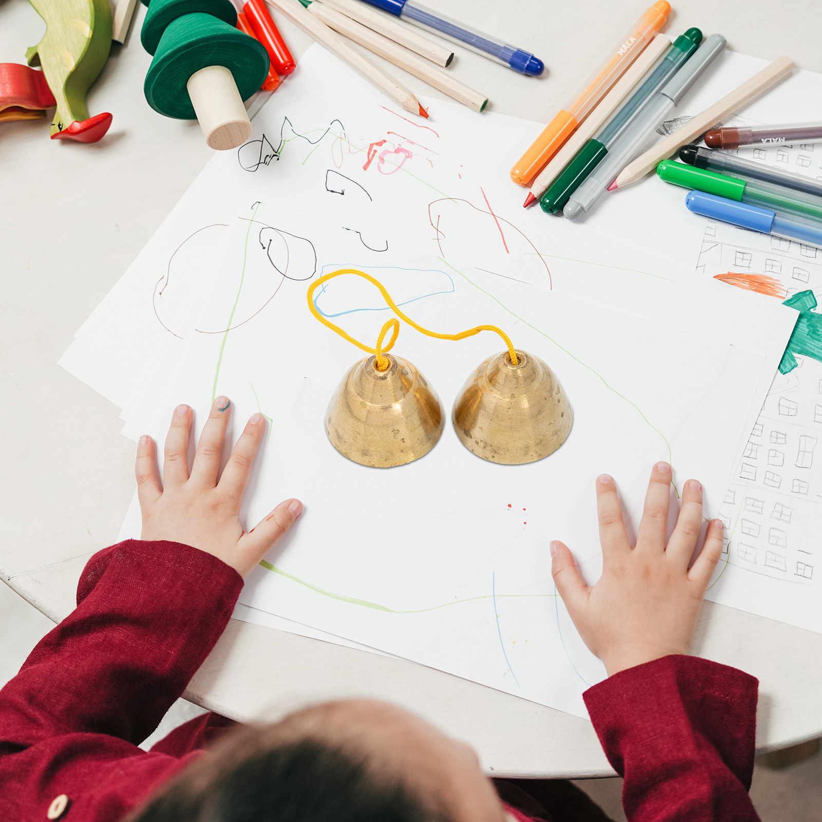 1Pair Premium Copper Bell Kids - Kids Education Bell review and price