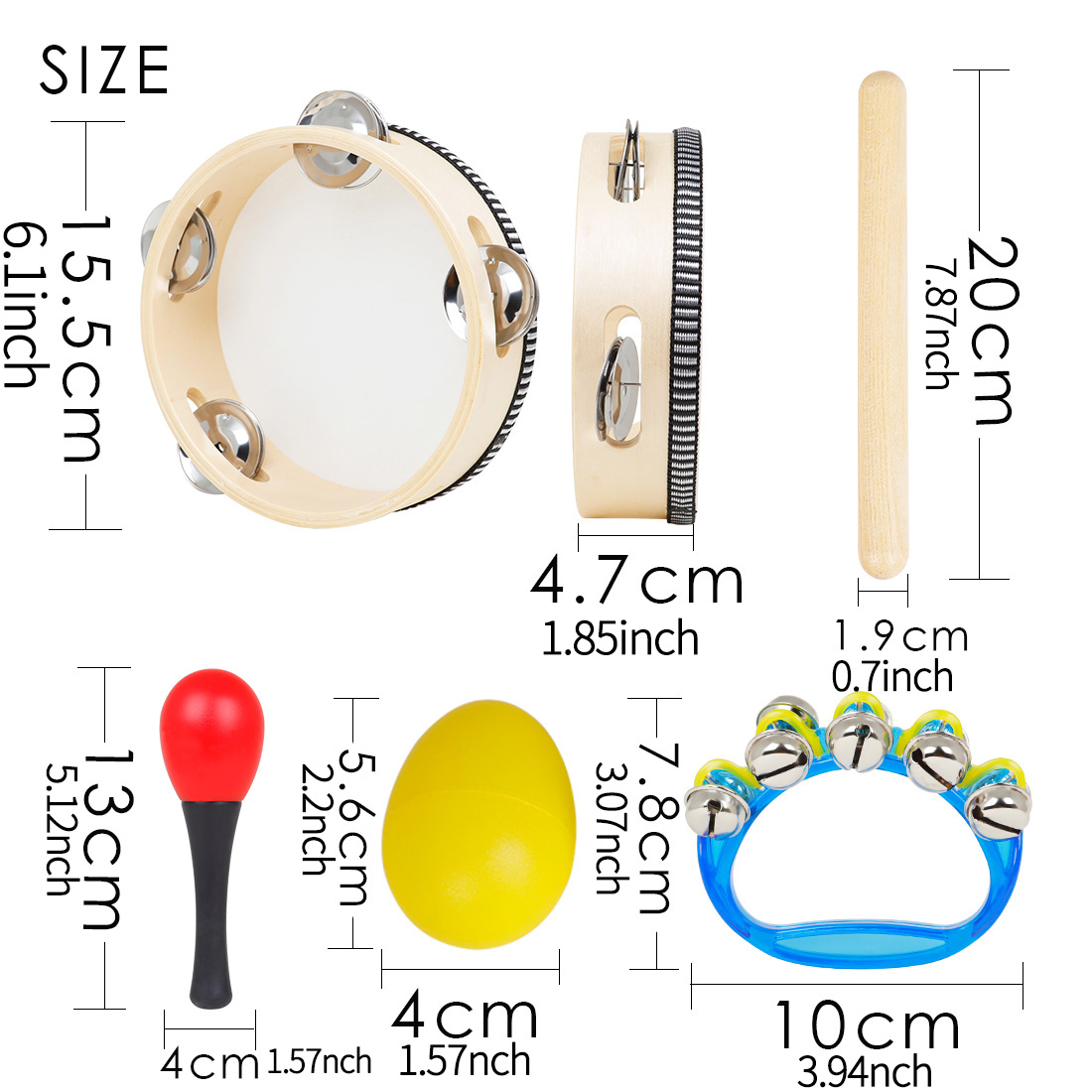 5Pcs Kids Orff Percussion Set  - Kids Education Bell review and price