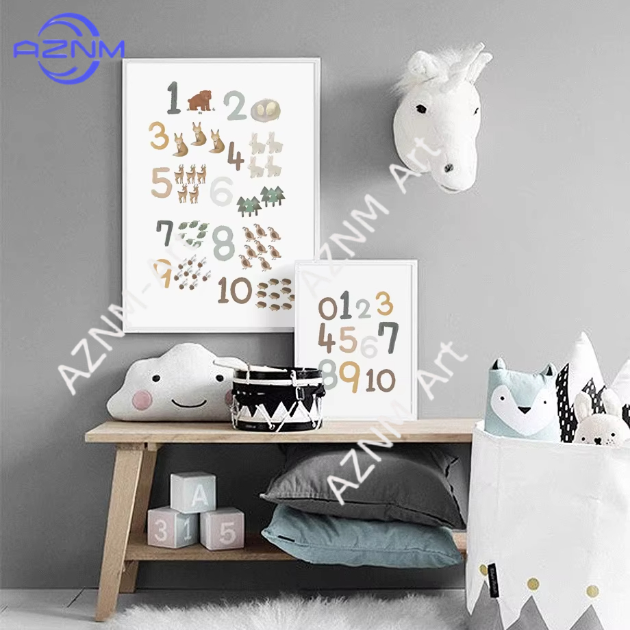 1/2pcs Education Learning Numb - Kids Educational Posters review and price