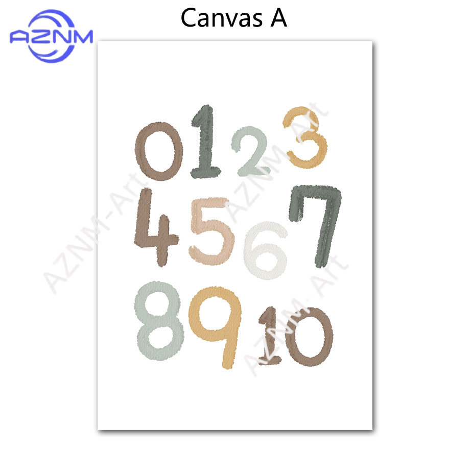 1/2pcs Education Learning Numb - Kids Educational Posters review and price