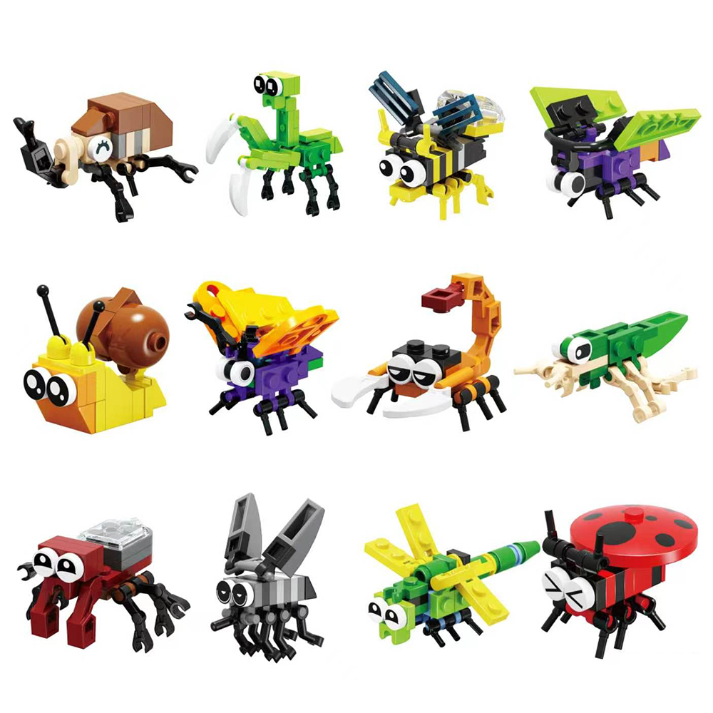 12pcs/set Insect Kingdom Build - Kingdom Kids Education review and price