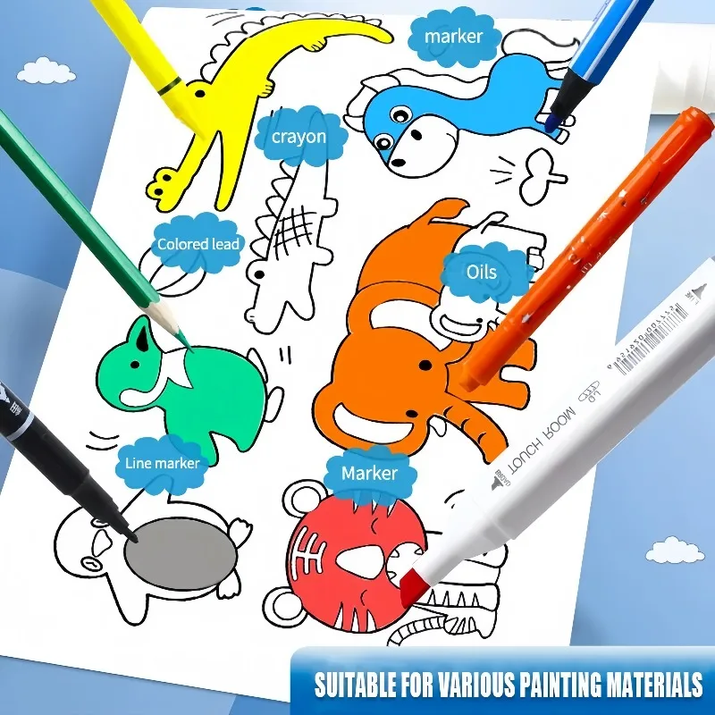 Kids Coloring Paper Roll Stick - Kids Education Wallpaper review and price
