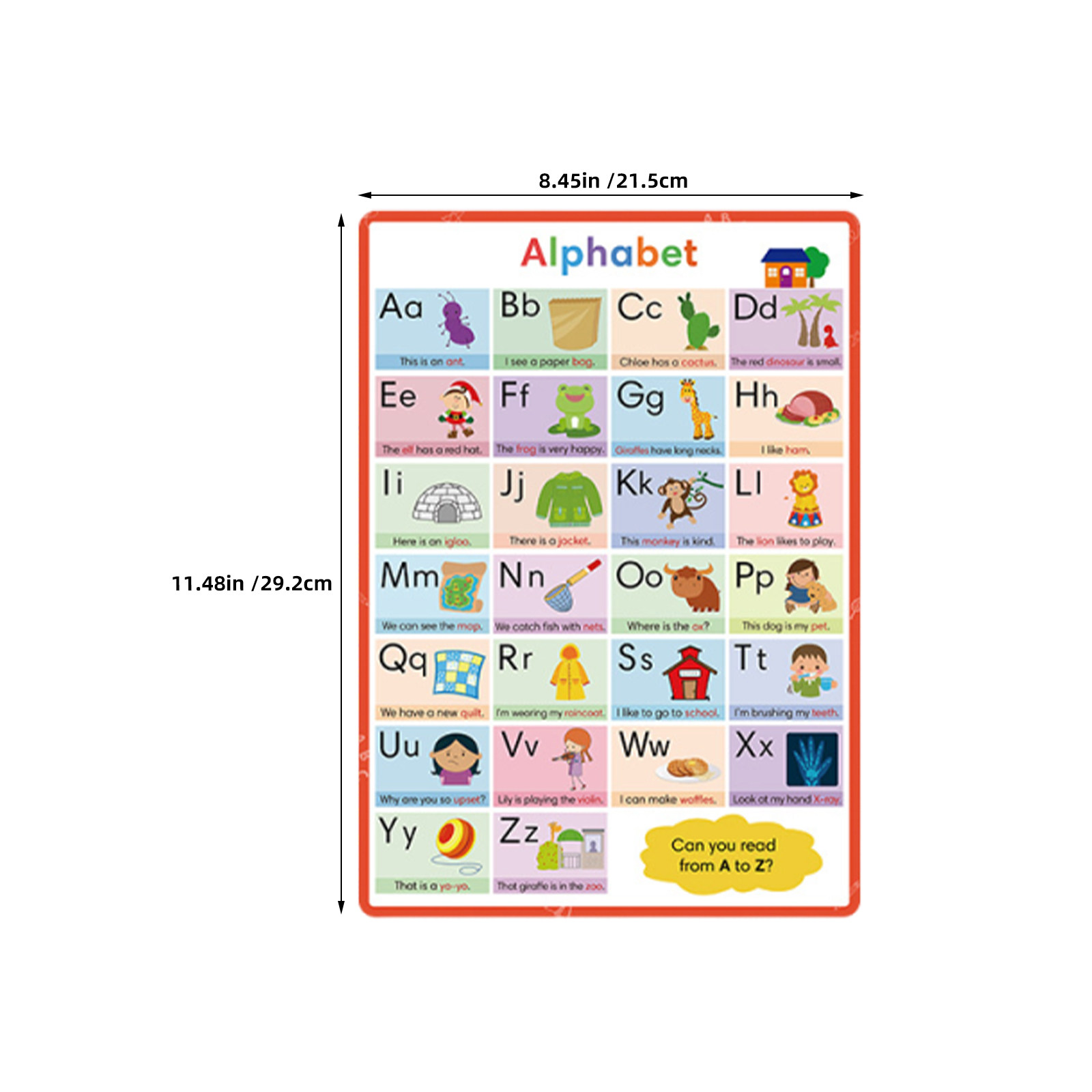2Pcs Alphabet Number Poster Se - Kids Education Wallpaper review and price