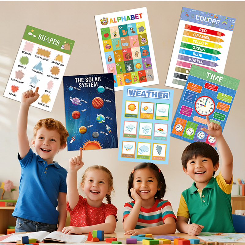 12Pcs Educational Posters for  - Kids Education Wallpaper review and price