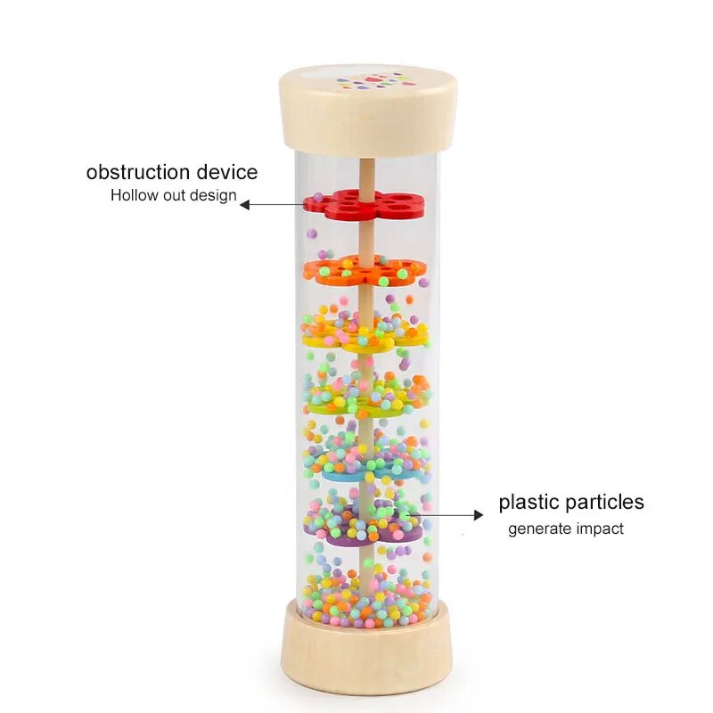 Rain Sound Tube Simulator Toy  - Kids Education Bell review and price