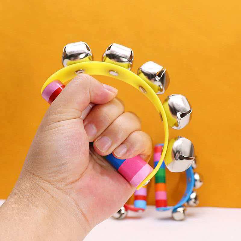 Rainbow Hand Jingle Bells Wood - Kids Education Bell review and price