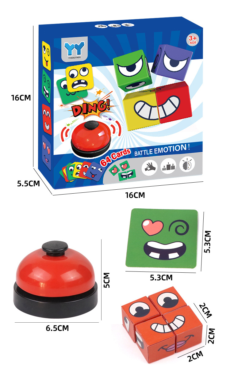 Kids Face Change Rubik's Cube  - Kids Education Bell review and price