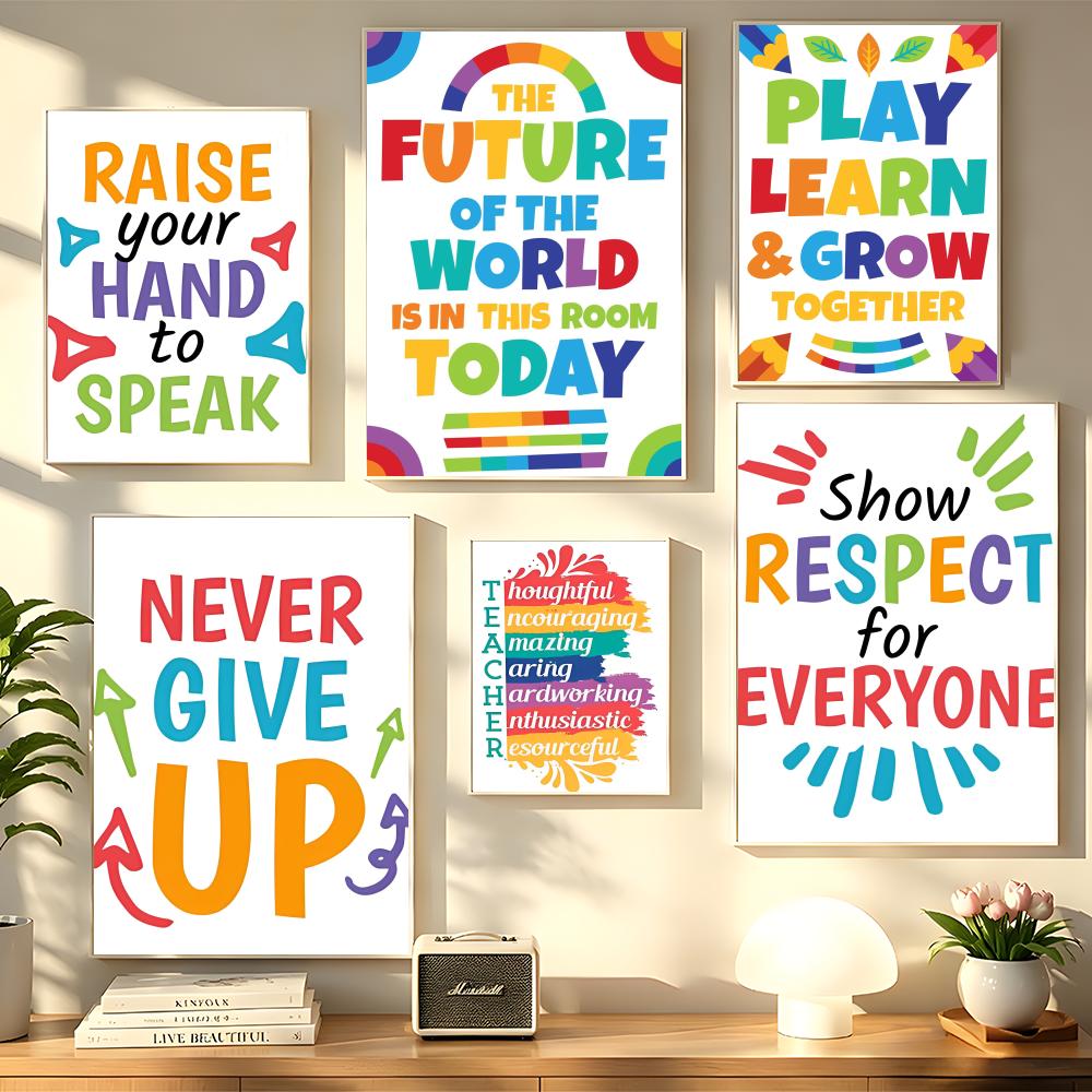 Positive Kid Classroom Wall Pi - Kids Education Wallpaper review and price