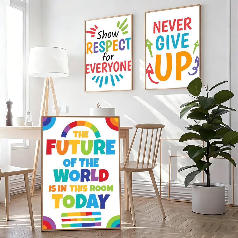 Positive Kid Classroom Wall Pi - Kids Education Wallpaper review and price