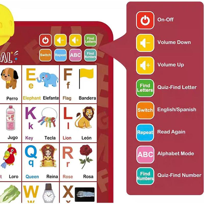Kids' Bilingual English-Spanis - Kids Educational Posters review and price