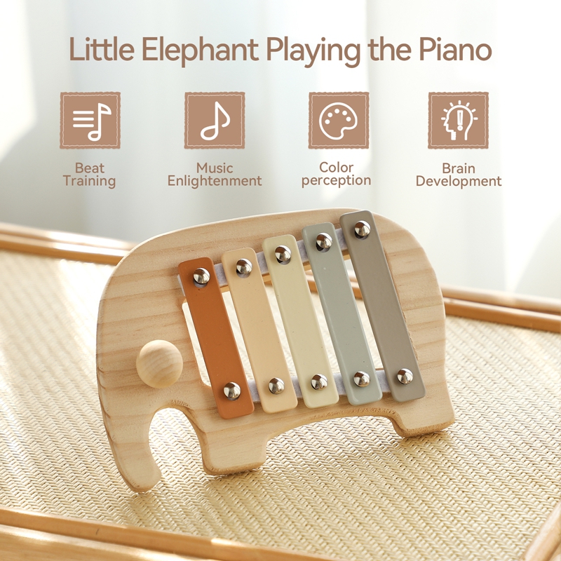 Montessori Wooden 5 Tones Mult - Kids Education Bell review and price