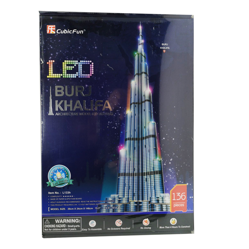 3d Puzzles 1.5m Dubai Burj Kha - Kids Education Dubai review and price