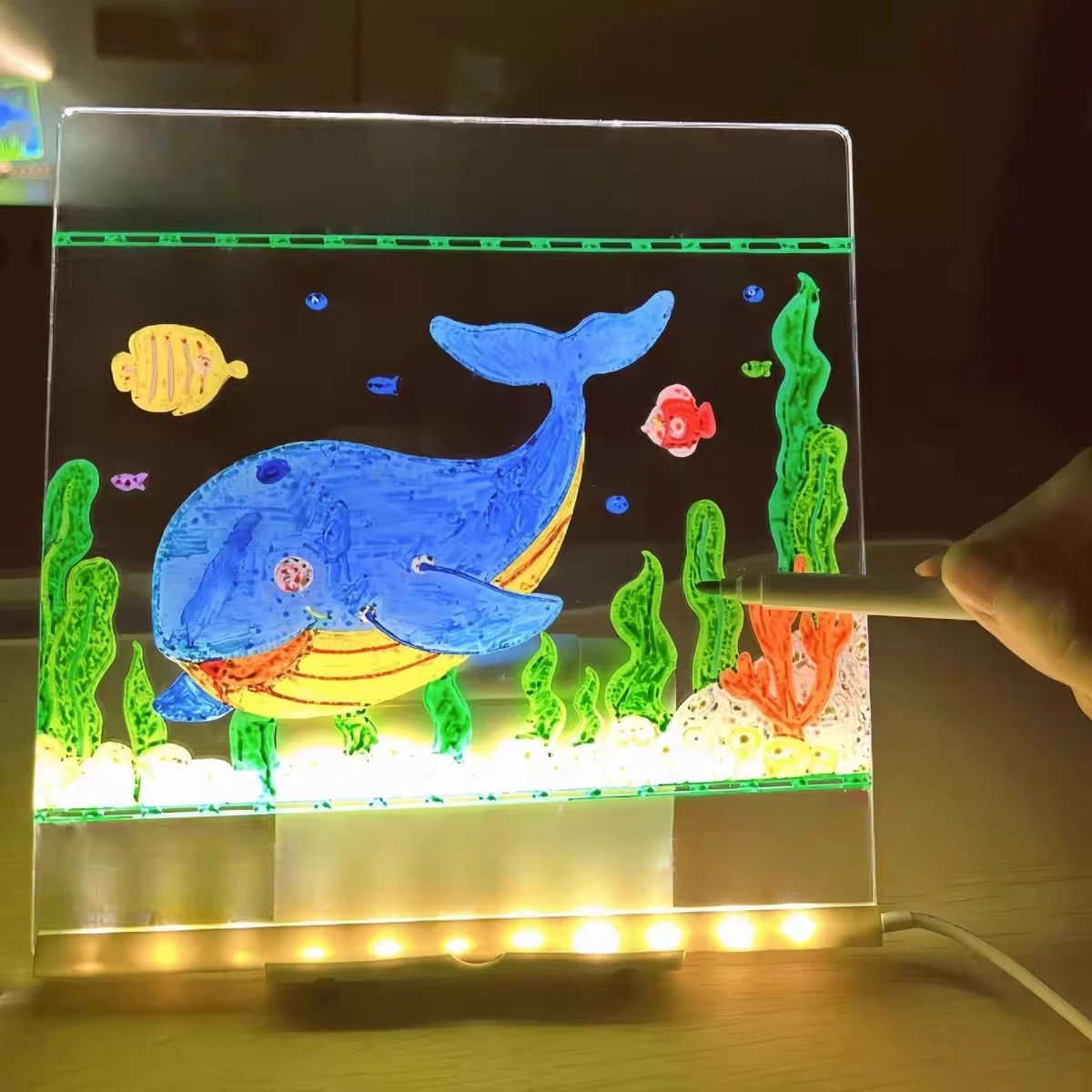 Magic Glow Kids Drawing Board: - Kids Education Tablets review and price
