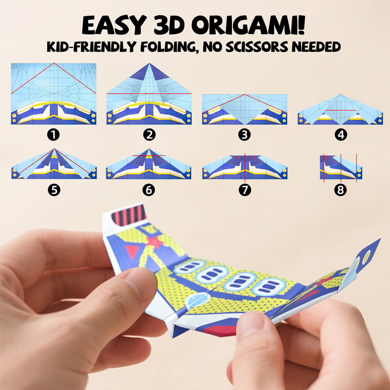 36 Sheets Paper Airplane Origa - Kids Educational Gadget review and price