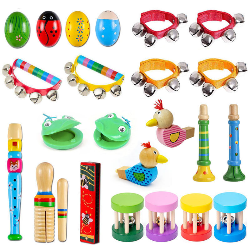 Wooden Music Instruments for K - Kids Education Bell review and price