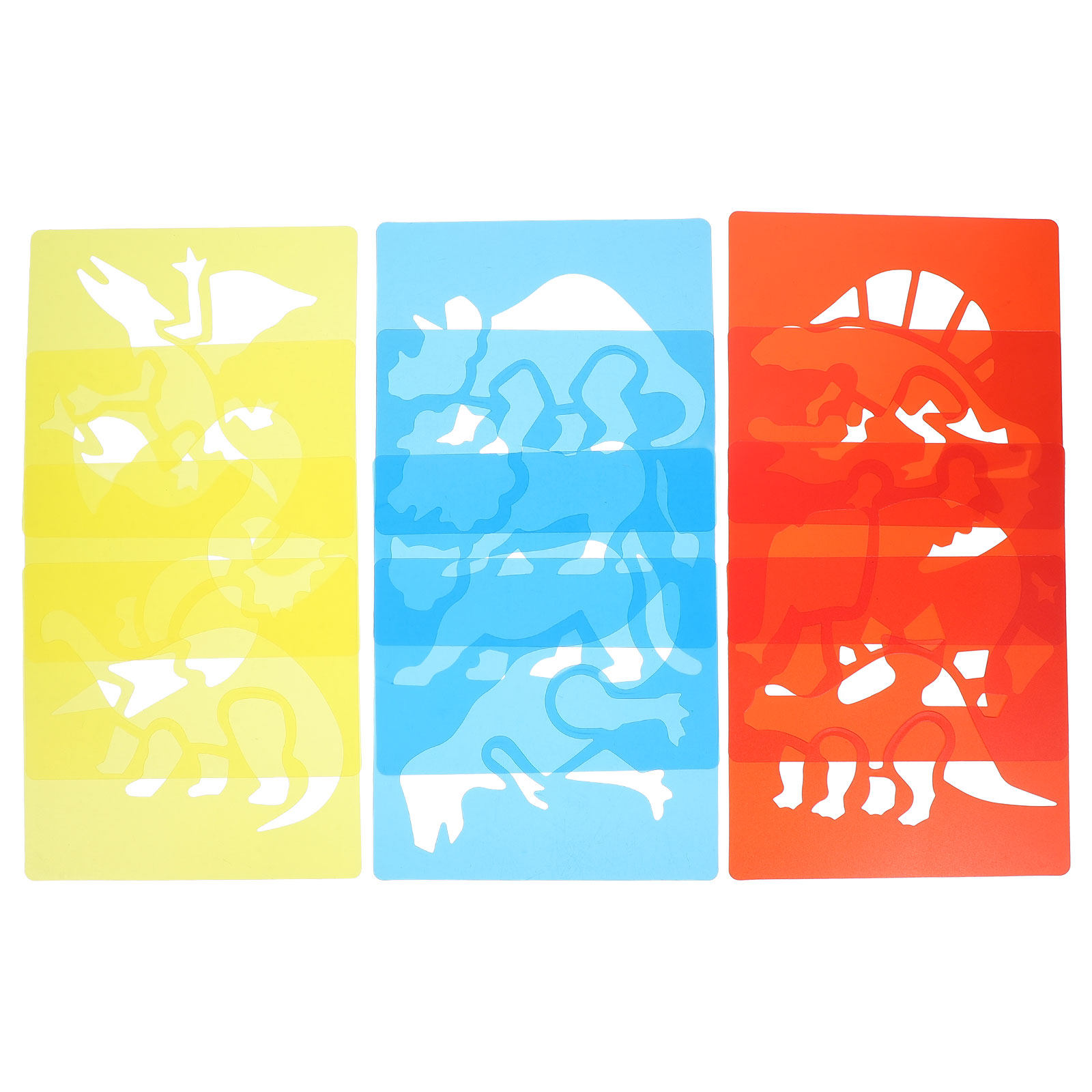 12Pcs Plastic Drawing Stencils - Kids Education Wallpaper review and price