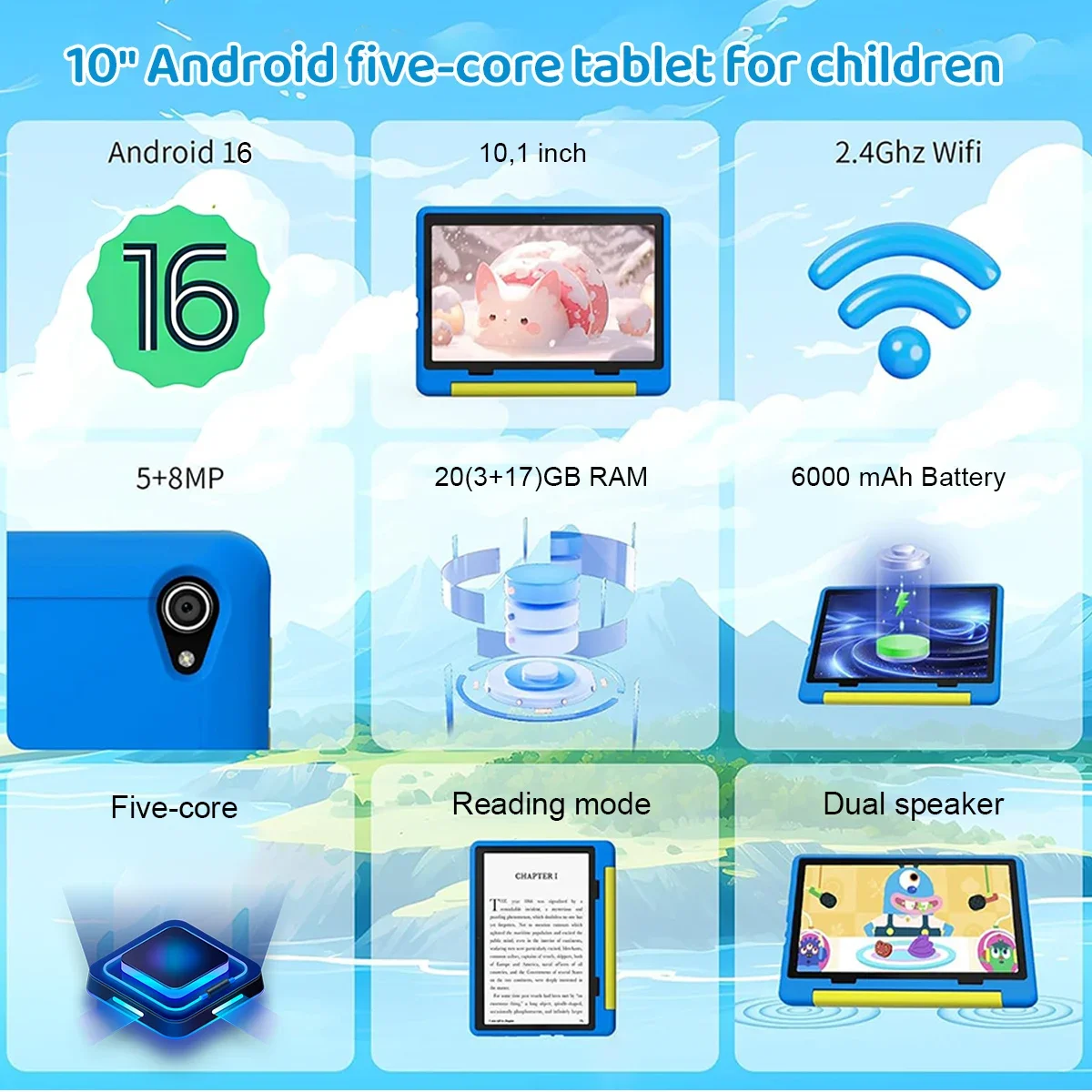 Newest Kid Tablet Android16 Ta - Kids Education Tablets review and price