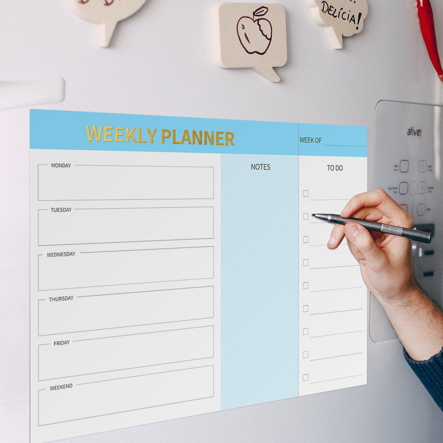 Magnetic Weekly Planner Fridge - Magnetic Letter Board review and price