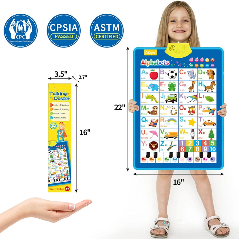 Electronic English Alphabet Wa - Kids Educational Posters review and price