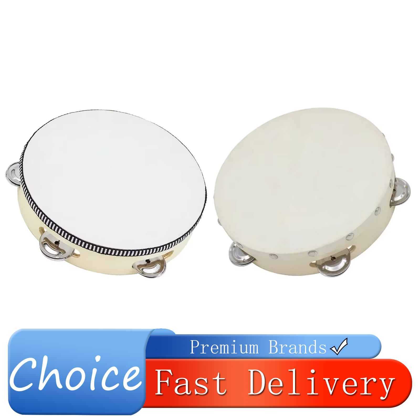 8-inch Tambourine Drum Hand-Op - Kids Education Bell review and price