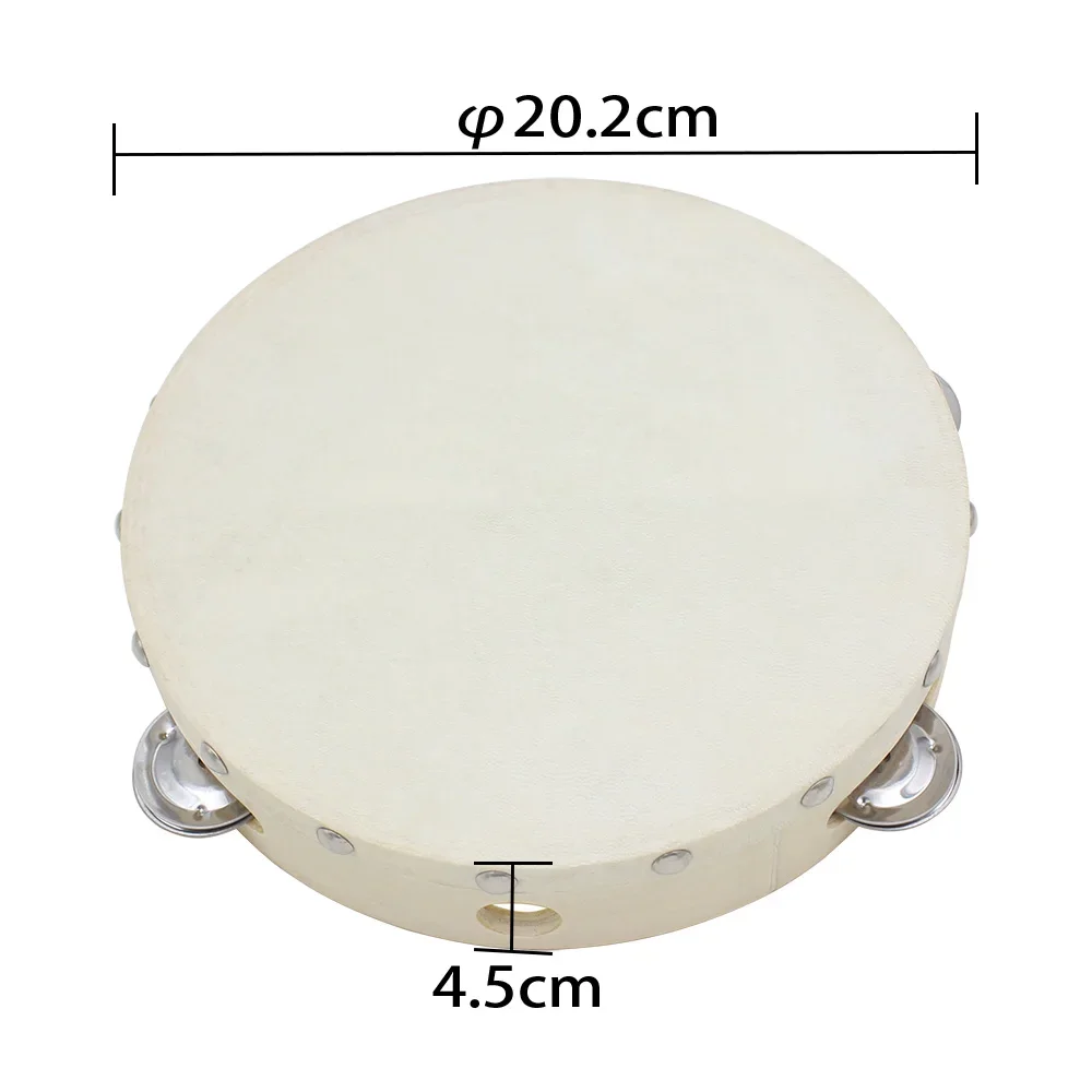 8-inch Tambourine Drum Hand-Op - Kids Education Bell review and price