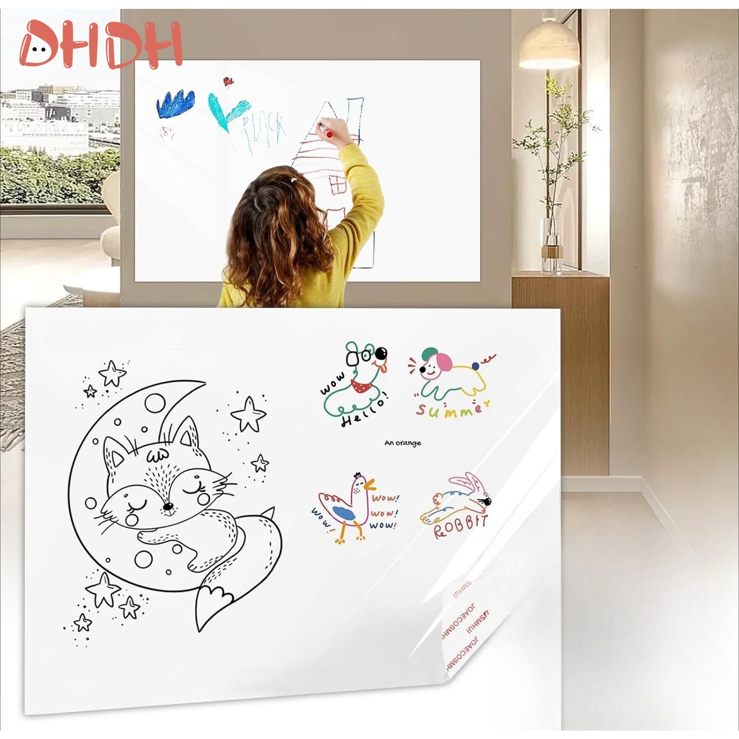 Kids Painting Scroll – Peel &  - Kids Education Wallpaper review and price
