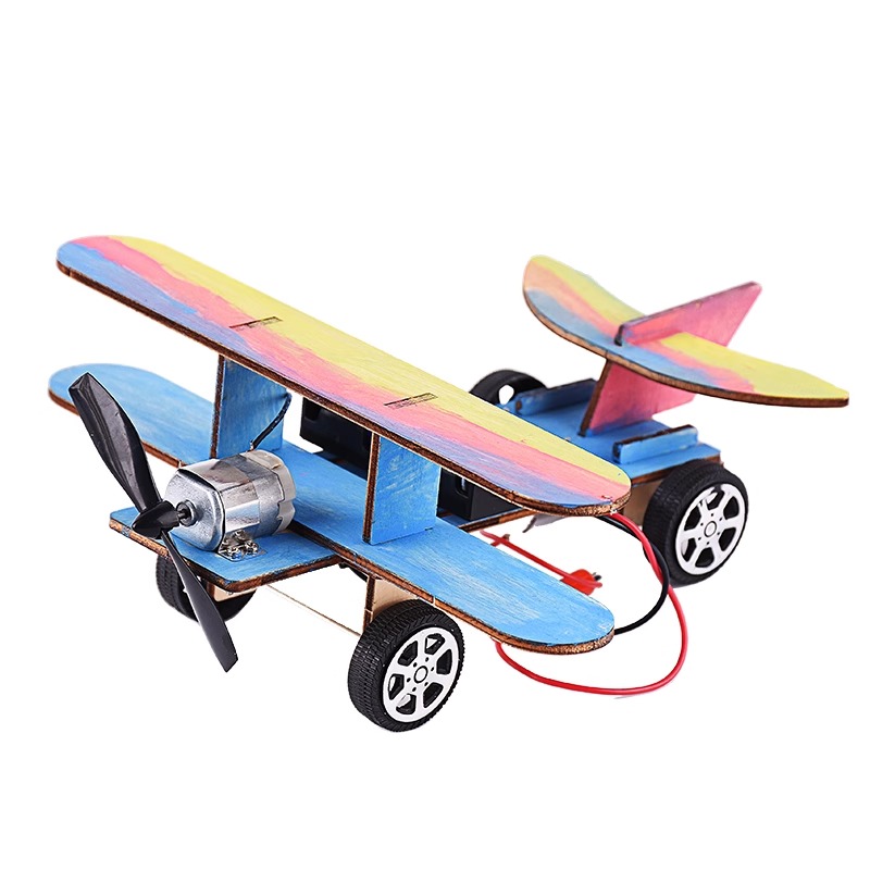 STEM Wooden Electric Biplane M - Kingdom Kids Education review and price